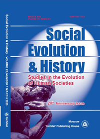 Social Evolution & History. Volume 22, Number 1 / March 2023