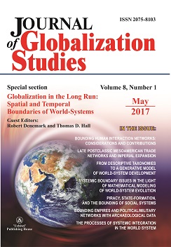 Journal of Globalization Studies. Volume 8, Number 1 / May 2017