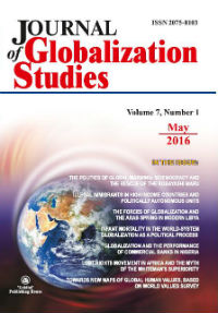 Journal of Globalization Studies. Volume 7, Number 1 / May 2016