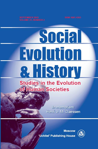Social Evolution & History. Volume 21, Number 2 / September 2022