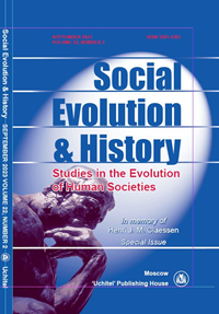 Social Evolution & History. Volume 22, Number 2 / September 2023